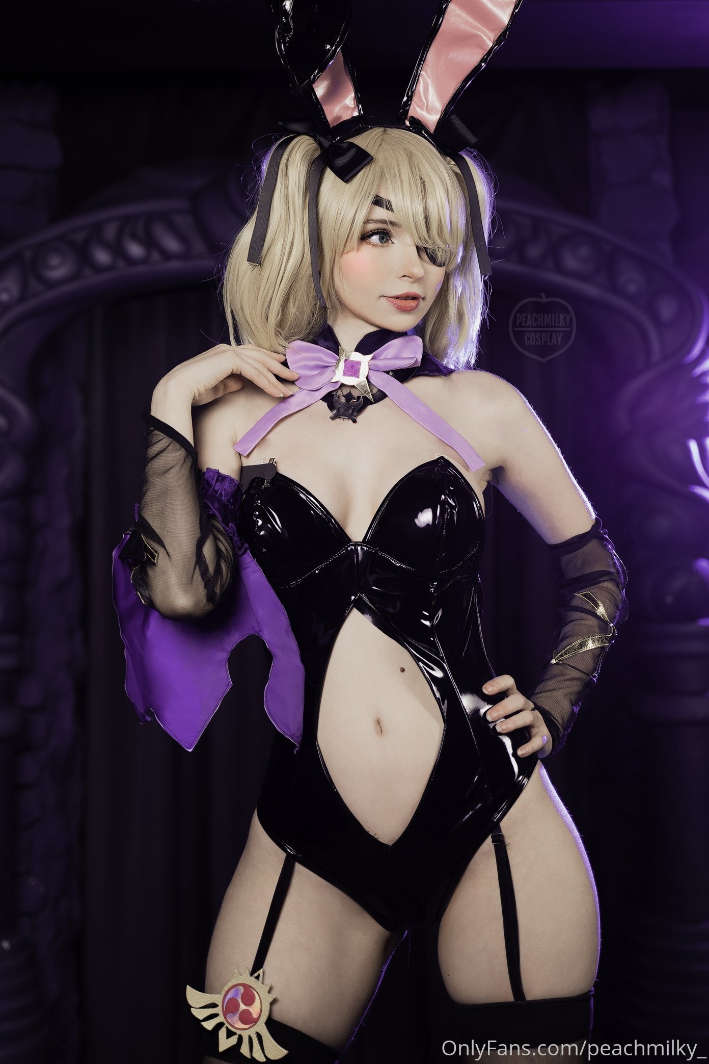 图片[1]-Peach milky – NO.015 Fischl Playboy Bunny Genshin Impact[24P]-XikXak